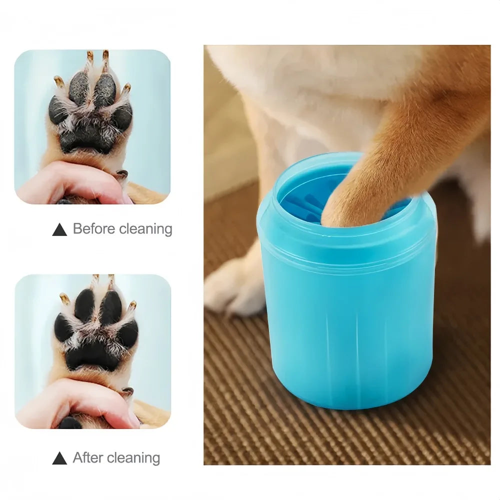 Dog Foot Wash Cup Soft Silicone Foot Cleaning Massage Pet Paw Cleaner Cup Portable Outdoor Pet Foot Paw Clean Cleaneing Bucket